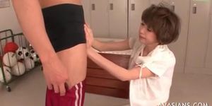 Asian School Girls Sucking Dick In The Locker Room