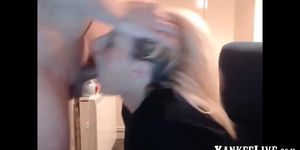 Facefucked blonde