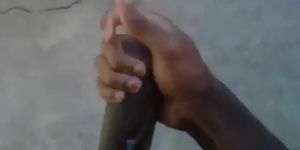 Big Black Dick cumming in Public