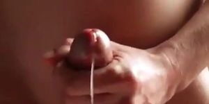 Cock closeup twitching and cuming compilation