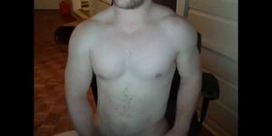 Cute Muscled Stud Jerks Off  Cums for Me on Cam