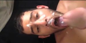 Arab Boy take the full load of daddys cum