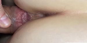 Extreme close up tight pussy fuck and huge ass cumshot