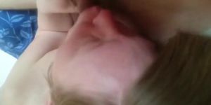 Chubby Girl Sucking and swallow the load