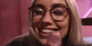 Two s made a Hot Blowjob to their Friends in the Restaurant Luxury Girl