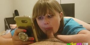 Reddit Browsing Babe Sucks Dick - BDSM Amateur Teen POV
