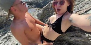 Beauty at the beach wanted some hard sex