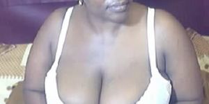 Really Thick Ebony On Webcam
