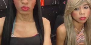 Two Hot Trannies suck each others cocks