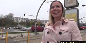 Pulled eurobabe jizzed in mouth outdoors