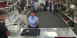 Latina and hot police woman gets fucked by Shawn in his