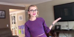 Realtor babe fucks and sucks out her demons