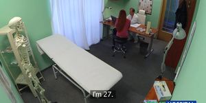 Redhead euro patient sucking docs cock