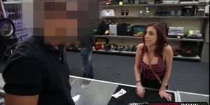 Naughty pawn man fucks a hot slut inside his office