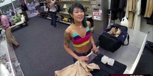 Tattoed asian chick gets fucked by Shawn