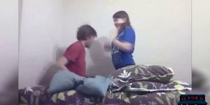 Real amateur couples one black making a sextape togethe