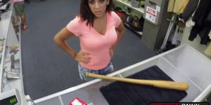 Sexy natural beauty Mia Martinez fucked by a pawn dude