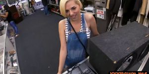 Tight blonde babe drilled by pawn dude at the pawnshop