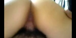 Busty Japanese MILF rides a hairy cock
