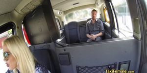 Horny guy fucks sexy taxi driver