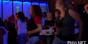 Group sex wild patty at night club