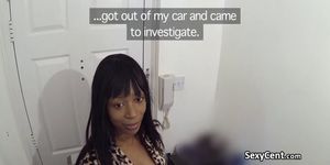 Cop enjoyed banging ebony gal