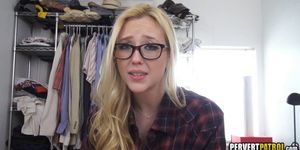 Great Blonde Teen with Glasses