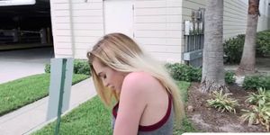Nasty Crystal Young strips off to a stranger for money