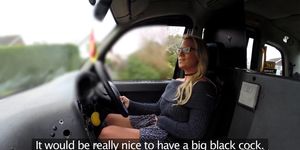 Big black cock bangs big ass cab driver