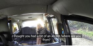 Horny Cindy have anal sex with the driver in the backse