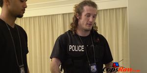 Cops bang hot blonde after taking her for solicitation