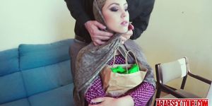 Gorgeous arab chick moans when her boss expands her pus