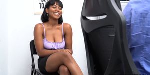 Intoxicated ebony teen arrested by a dirty mall cop
