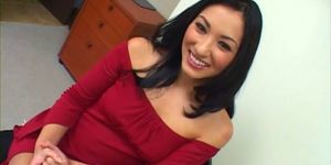 Asian Beauty Played with Two Massive Schlongs and Got H