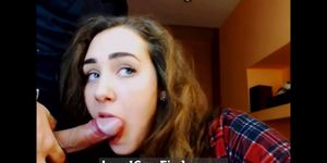 Hot Cute Teen Sucks Cock On Webcam