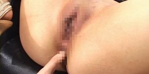 Dishy nipponese yuka osawa is touching her natural boob