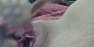 Teen pussy has a very wet orgasm