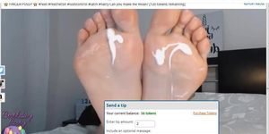 feetcamz latina creamy feet soles upclose