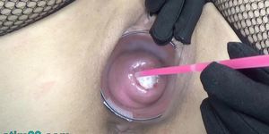 Japanese Milf Cervix Fucking German real penis dildo