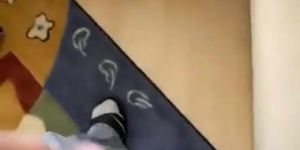 German Housegirl Makes Him Cum On Her Black Boots