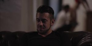 Slut shemale gets her ass licked and fucked by stepbros