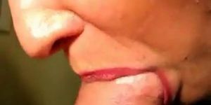 homemade classy lady sucks big cock and swallows