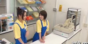 Enchanting japanese teen girl enjoys oral action