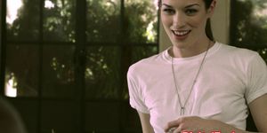 Petite military babe Stoya office demands oral from pri