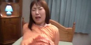 Japanese cutie taken hard from behind and riding big sh