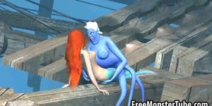 3D Ariel gets fucked hard by Ursula underwater