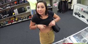 Busty College Girl gets pounded hardcore pawn shop offi