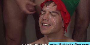 Gay elf gets bukkaked