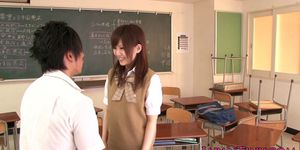 Small japan schoolgirl Mika Airi fucked in classroom
