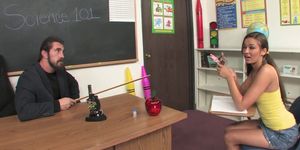 Slutty Schoolgirl Fucks Her Teacher For Good Grades